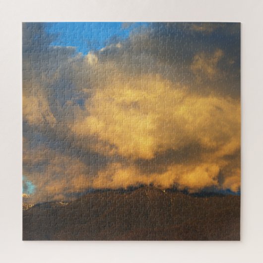 日没の雲の爆発 ジグソーパズル (縦)