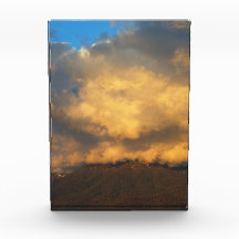 日没の雲の爆発