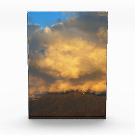 日没の雲の爆発 フォトブロック