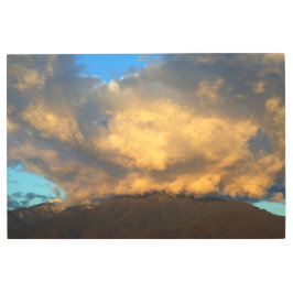 日没の雲の爆発 メタルプリント