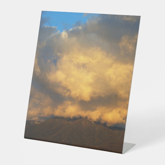 日没の雲の爆発 台座サイン (正面)