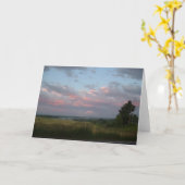日没の雲 カード (黄色い花)