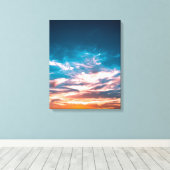 日没の雲 キャンバスプリント (インサイチュ (ウッドフロア))