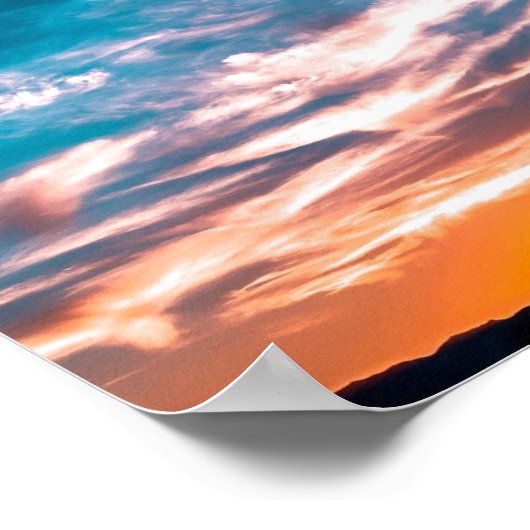 日没の雲 ポスター (角)