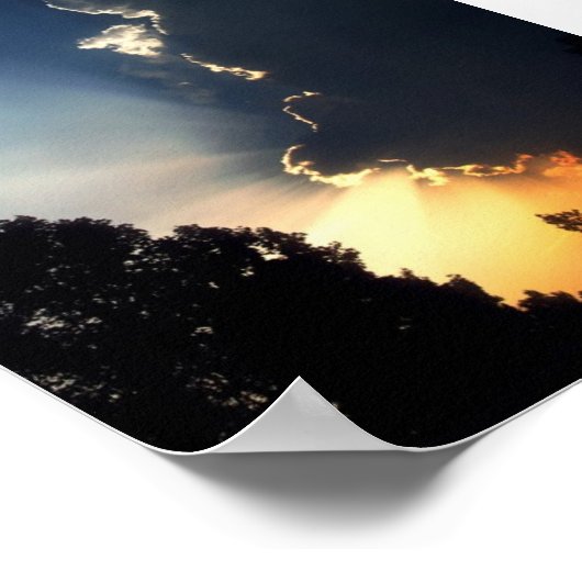 日没の雲 ポスター (角)