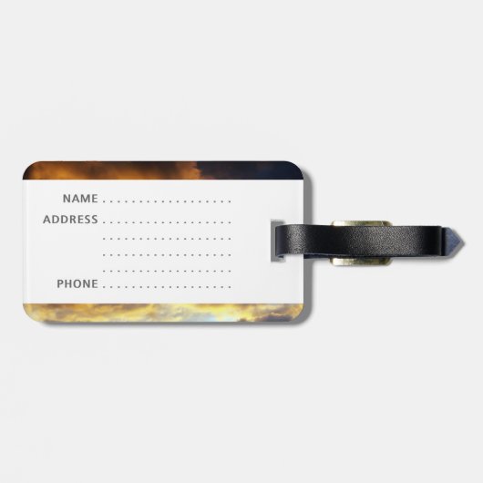 日没の雲 ラゲッジタグ (裏面横)