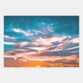 日没の雲 ラッピングペーパーシート (正面2)