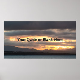 日没の風景 ポスター