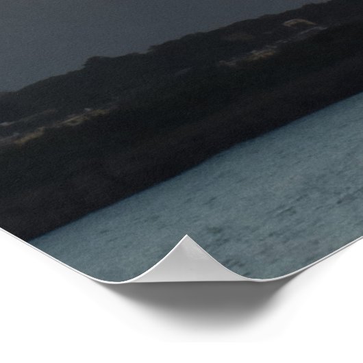 日没の風景 ポスター (角)