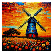 日没の風車2 ポスター (正面)