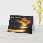 日没の餞別カード カード (黄色い花)
