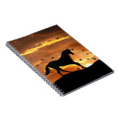 日没の馬と鳥 ノートブック (右側)