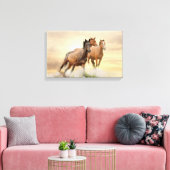 日没の馬 キャンバスプリント (インサイチュ (リビング))