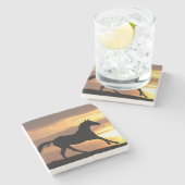 日没の馬 ストーンコースター (横)