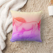 日没の馬Pilow クッション (ブランケット)