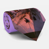 日没の高い船 ネクタイ (ロール)