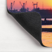 日没の高雄市港の眺め マウスパッド (コーナー)