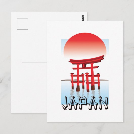 日没の鳥居 ポストカード (正面/裏面)