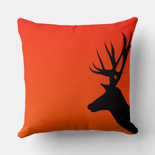 日没の鹿 クッション (裏面)