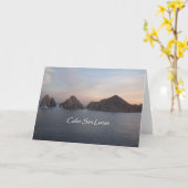 日没のCabo San Lucas カード (黄色い花)
