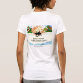日没のTシャツの乗車 Tシャツ (裏面)