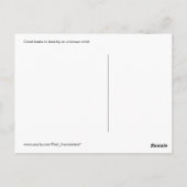 日没はがき運河ボート ポストカード (裏面)