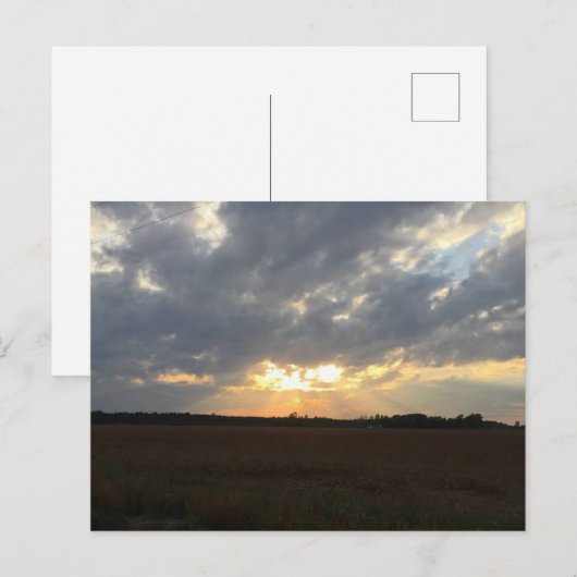 日没はがき ポストカード (正面/裏面)