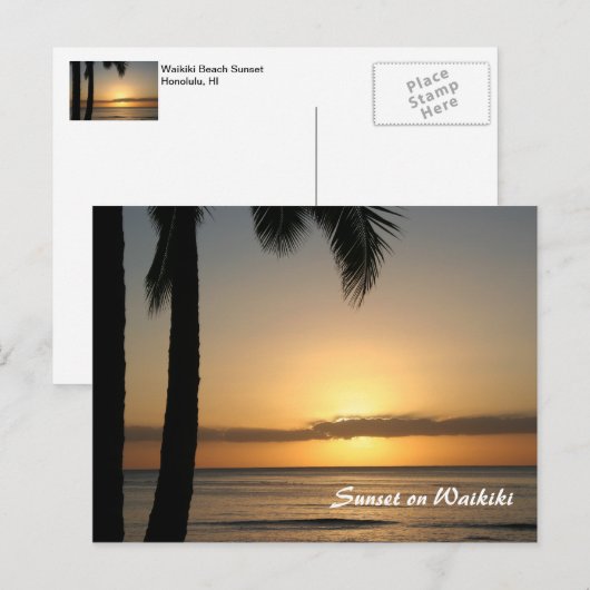 日没はがき ポストカード (正面/裏面)