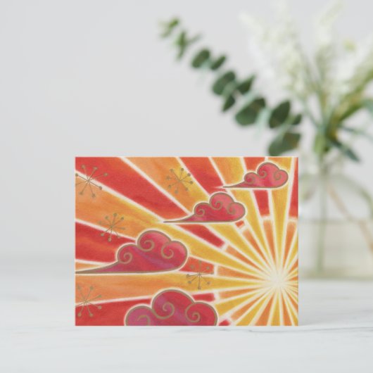 日没はがき ポストカード (スタンド正面)