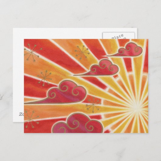 日没はがき ポストカード (正面/裏面)