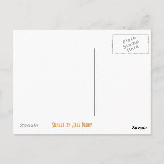 日没はがき ポストカード (裏面)