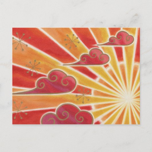 日没はがき ポストカード (正面)