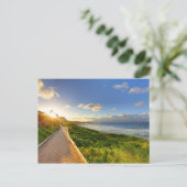 日没へのパス。オネロアビーチ。マウイ。 ポストカード (スタンド正面)