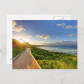 日没へのパス。オネロアビーチ。マウイ。 ポストカード (正面/裏面)