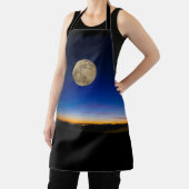 日没を過ぎて昇る満月 エプロン (インサイチュ)