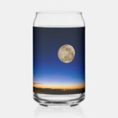 日没を過ぎて昇る満月 ガラス缶 (裏面)