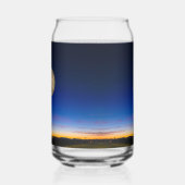 日没を過ぎて昇る満月 ガラス缶 (左)