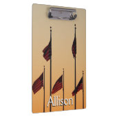 日没アメリカ愛国米国の国旗 クリップボード (右)