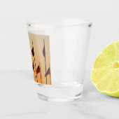 日没アメリカ愛国米国の国旗 ショットグラス (右)