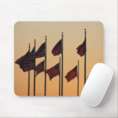 日没アメリカ愛国米国の国旗 マウスパッド (マウス)