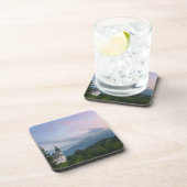 日没アルプス山脈を持つ教会 コースター (右側)