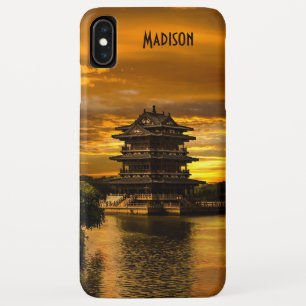 日没イシン近くの名前をカスタムするの電話ケース iPhone XS MAXケース