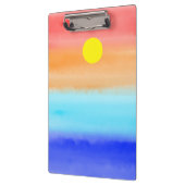 日没オン海水彩抽象芸術アートグラデーション クリップボード (左)
