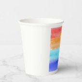 日没オン海水彩抽象芸術アートグラデーション 紙コップ (右)