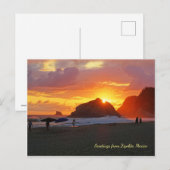 日没カラフル（カスタマイズ可能） ポストカード (正面/裏面)
