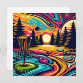 日没クール時のディスクゴルフ場 (正面/裏面)