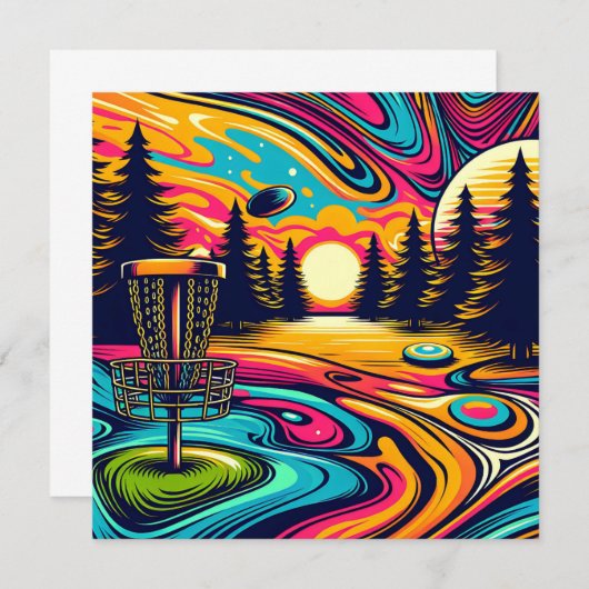 日没クール時のディスクゴルフ場 (正面/裏面)