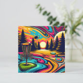 日没クール時のディスクゴルフ場 (スタンド正面)