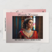 日没グラデーション風景ページェントAutographカード 招待状 (正面/裏面)