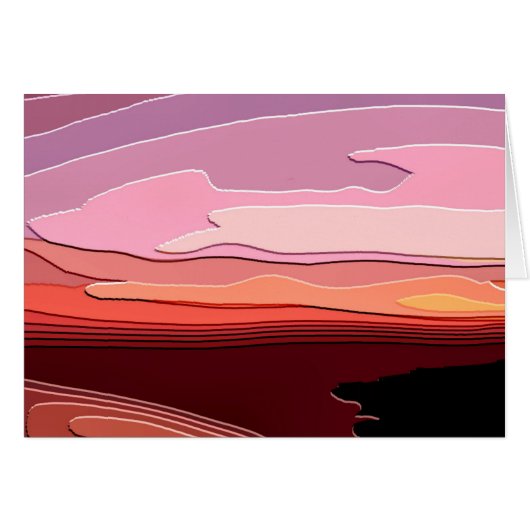 日没グリーティングカード (正面横)